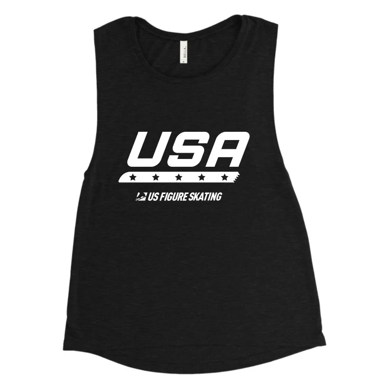 USA Star Blade, Women's Flowy Scoop Muscle Tank - Image 3
