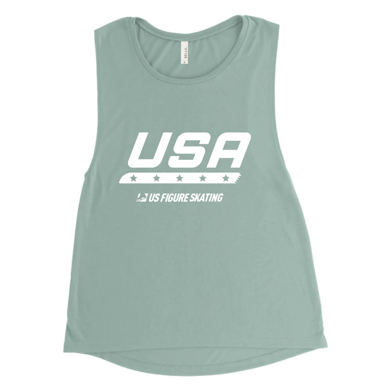 USA Star Blade, Women's Flowy Scoop Muscle Tank - Image 5