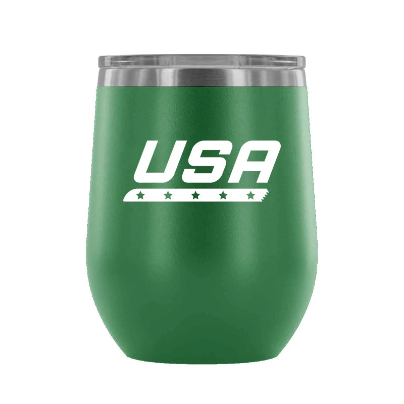 USA Star Blade, 12 oz Wine Tumbler - Image 5
