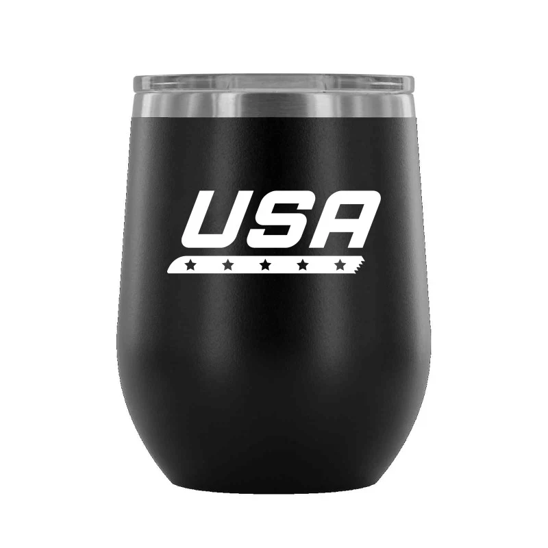 USA Star Blade, 12 oz Wine Tumbler - Image 7